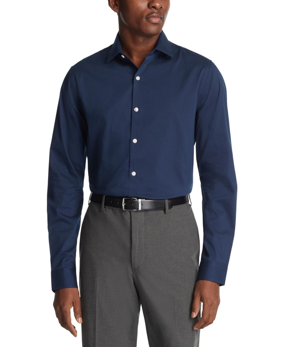 Kenneth Cole Reaction Mens Slim-Fit Flex Stretch Dress Shirt Product Image