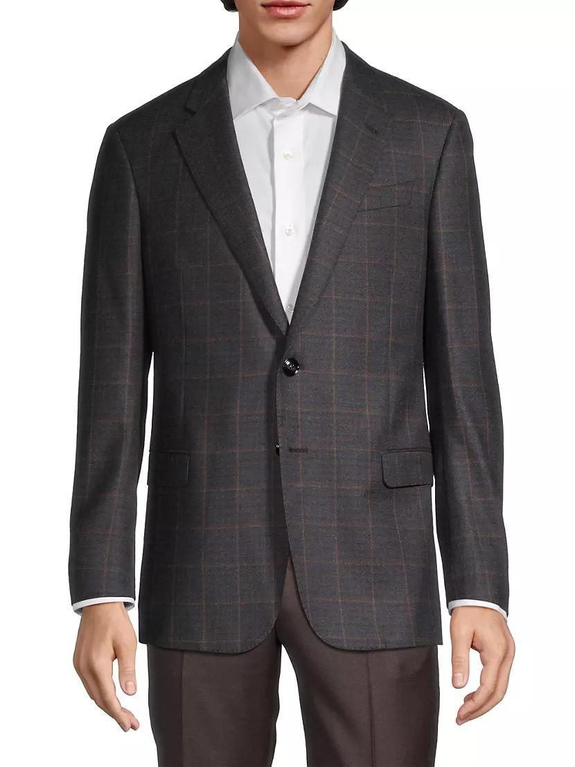 Plaid Wool-Cashmere Sport Coat Product Image