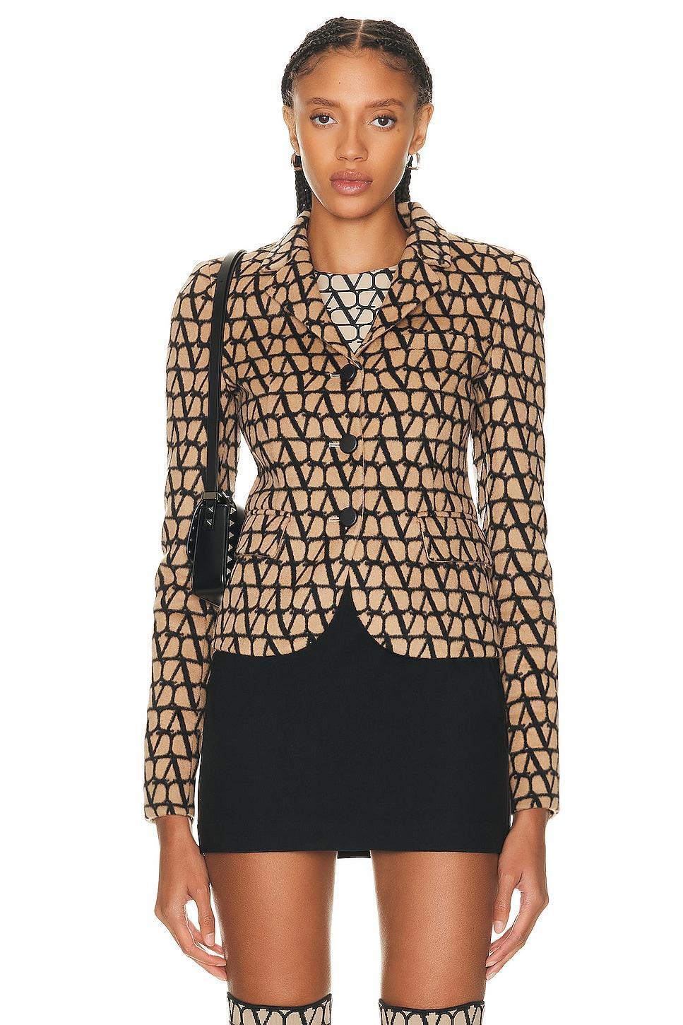 Valentino Double Coat Blazer Tan. (also in ). Product Image