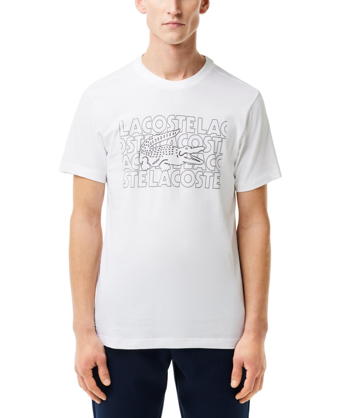 Lacoste Mens Classic Fit Short Sleeve Performance Graphic T-Shirt Product Image