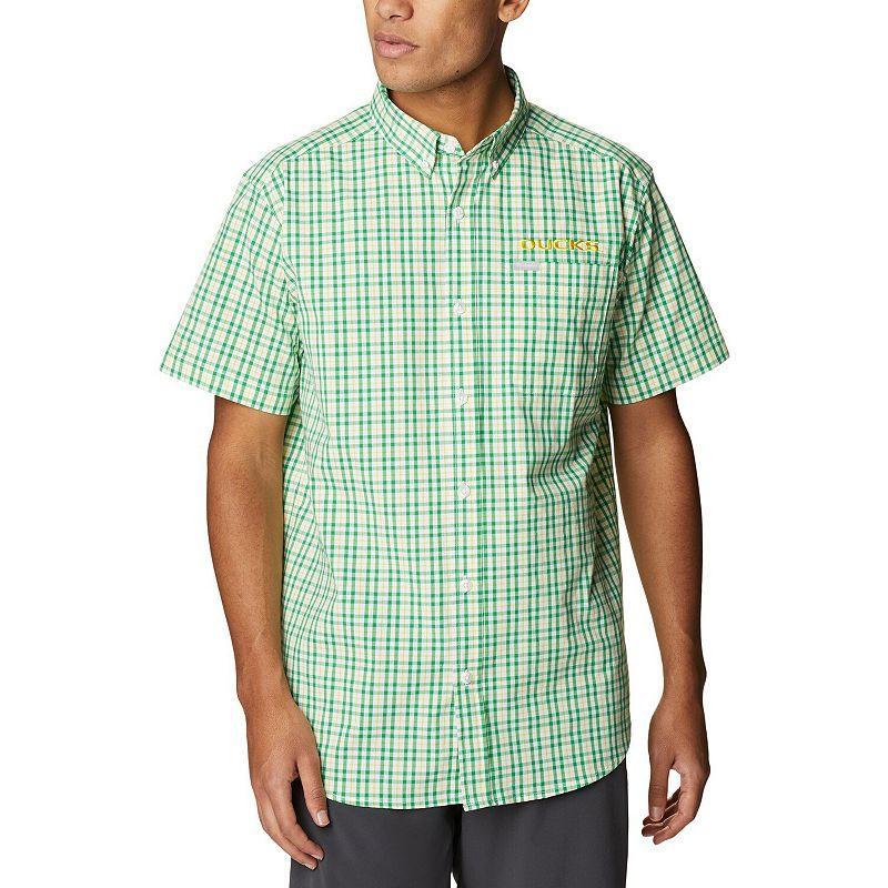 Mens Columbia Green Oregon Ducks Rapid Rivers Logo Button-Down Shirt UOO Green Product Image