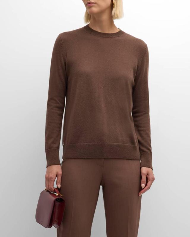 Cashmere Crewneck Sweater w/ Metallic Product Image