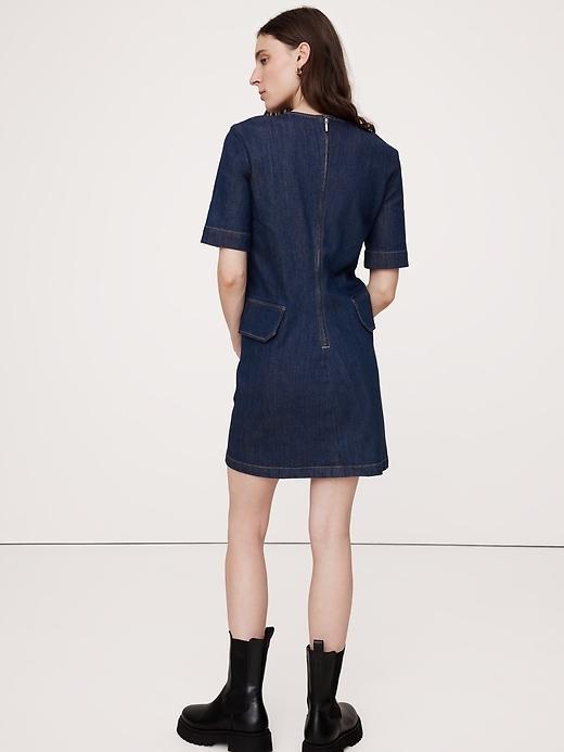 Denim Utility Mini Dress Product Image