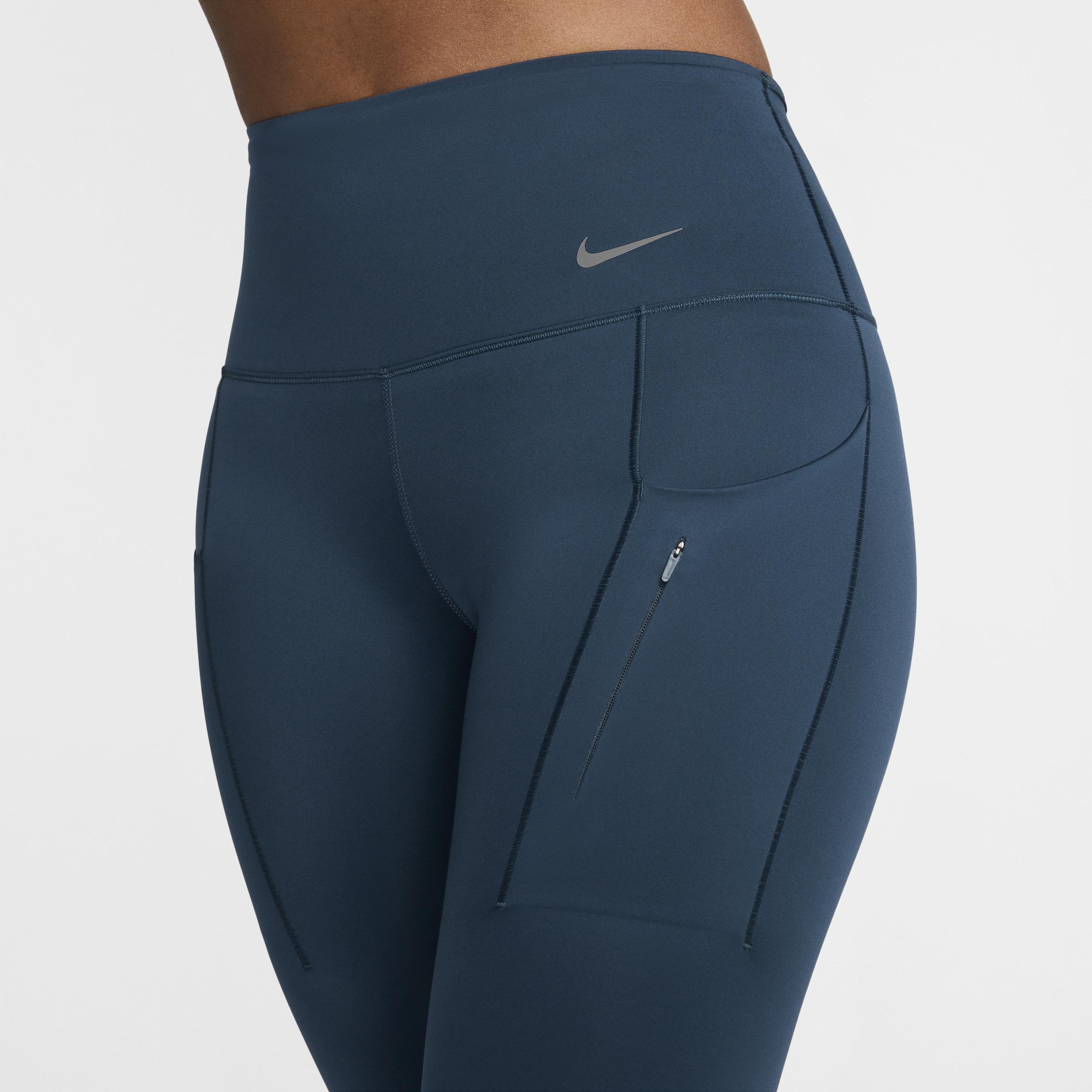 Nike Womens Go Firm-Support High-Waisted Cropped Leggings with Pockets Product Image