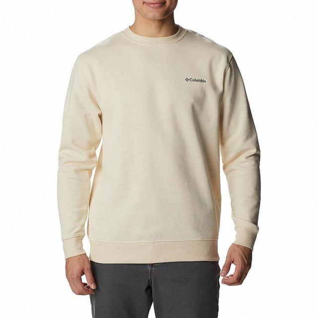 Mens Columbia Hart Mountain II Crewneck Pullover Oatmeal Grey Product Image