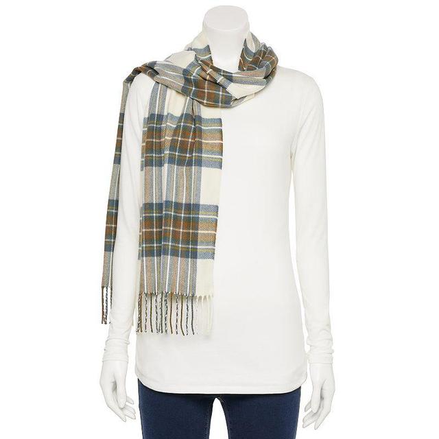 Womens Softer Than Cashmere Classic Plaid Scarf Product Image