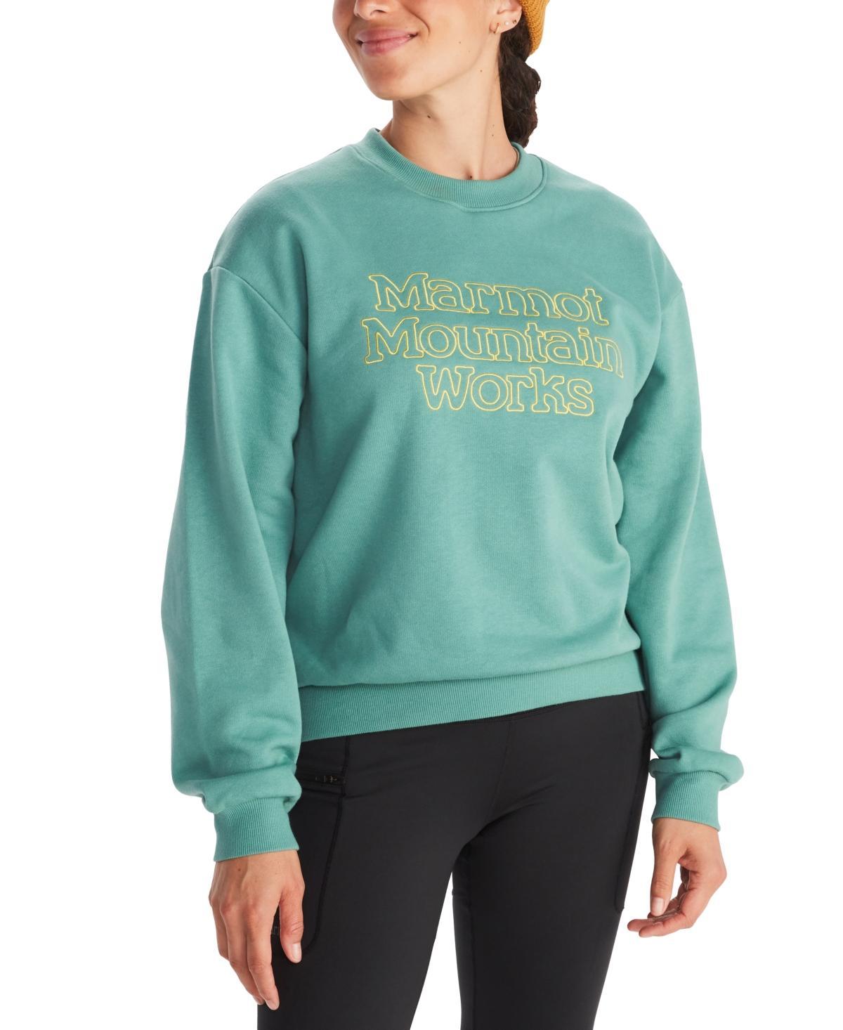 Marmot Womens Mmw Graphic-Print Boxy Sweatshirt Product Image