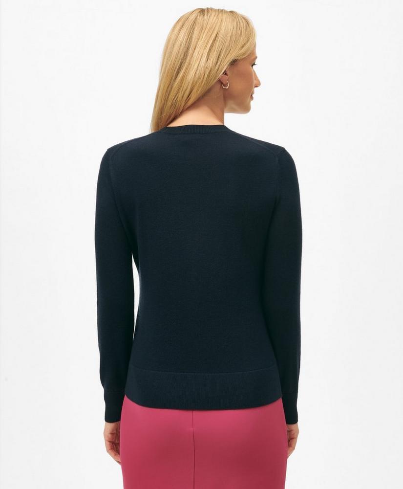 Rose Intarsia Sweater in Silk-Cashmere Product Image