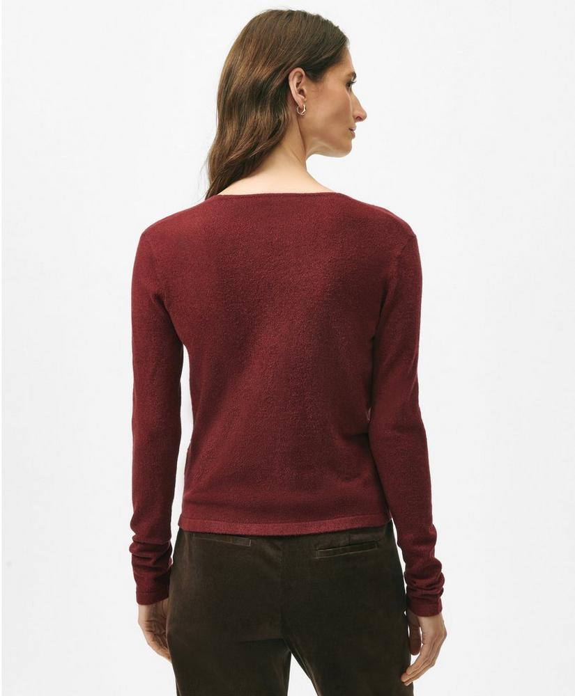 Faux Wrap Sweater in Silk Blend Product Image