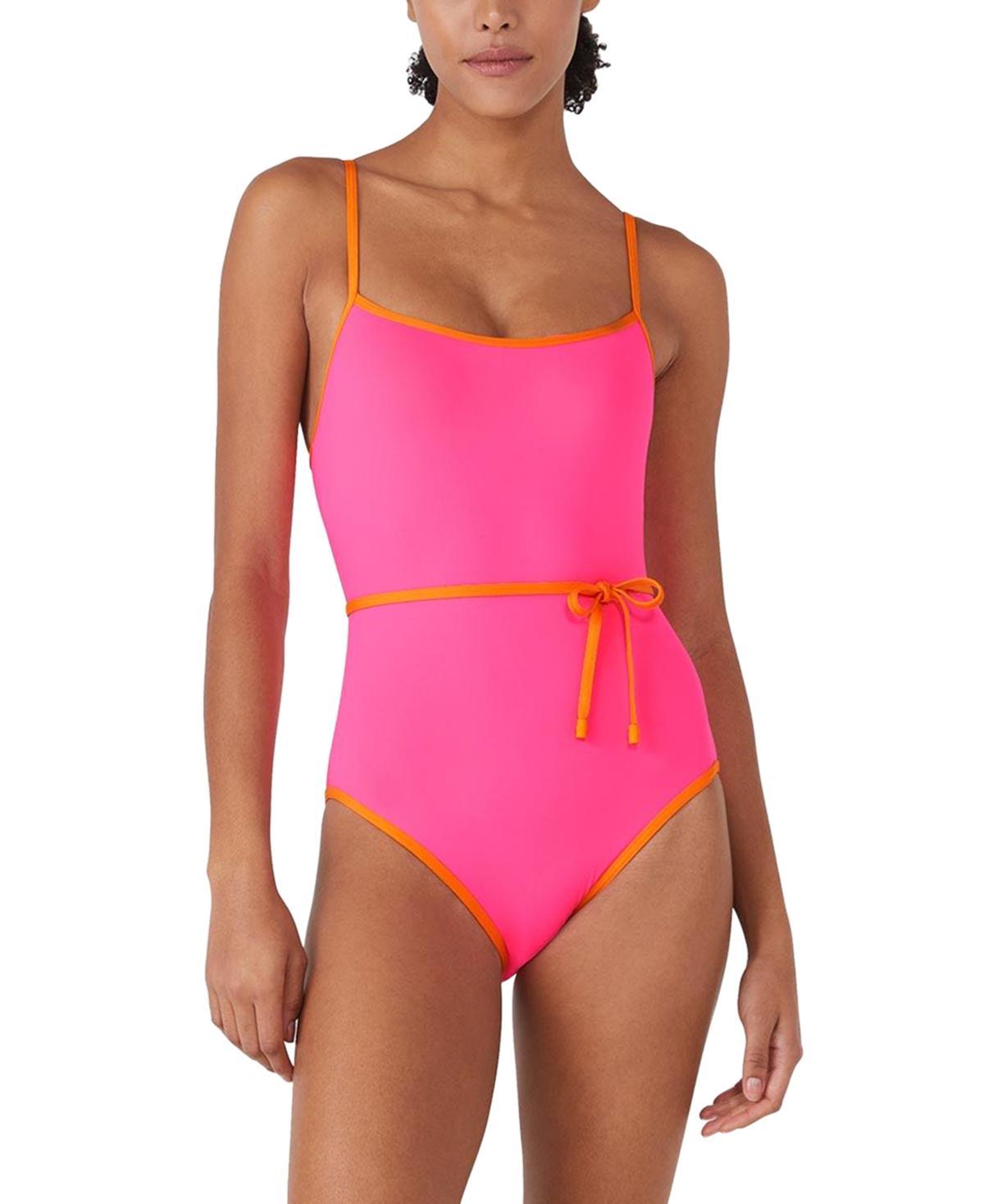 kate spade new york Womens Belted One-Piece Swimsuit Product Image