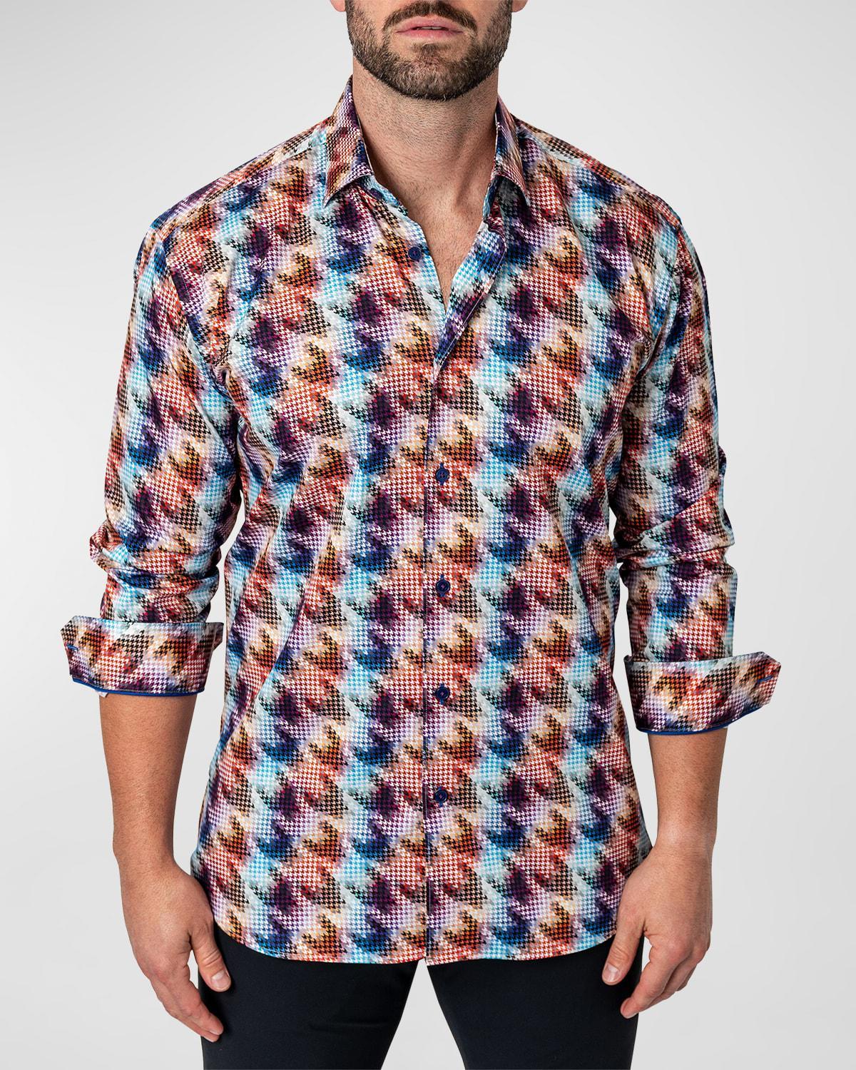 Mens Fibonacci HoundCamo Sport Shirt Product Image