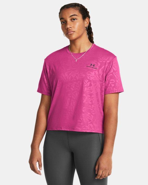 Womens UA Vanish Energy Emboss Crop Short Sleeve Product Image