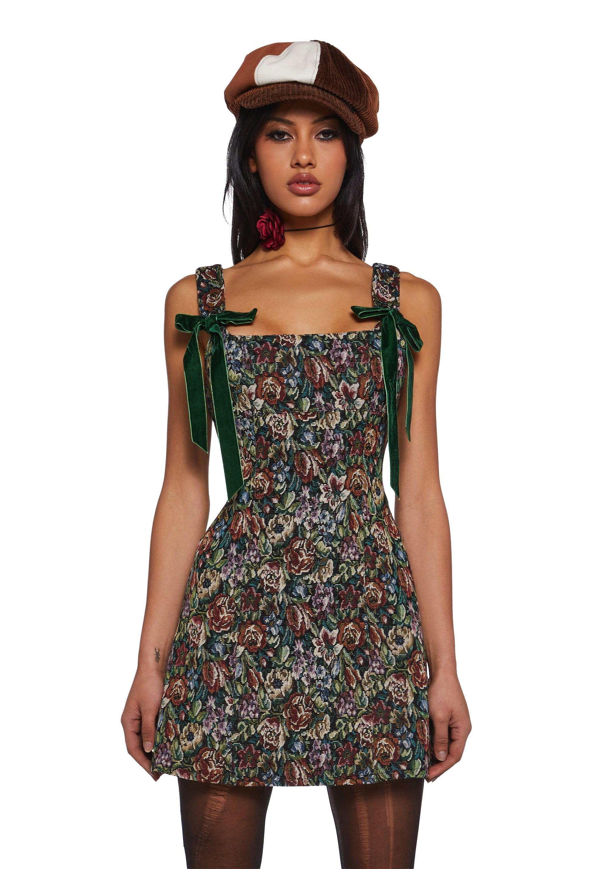 Floral Jacquard Mini Dress Current Mood - Multi Product Image