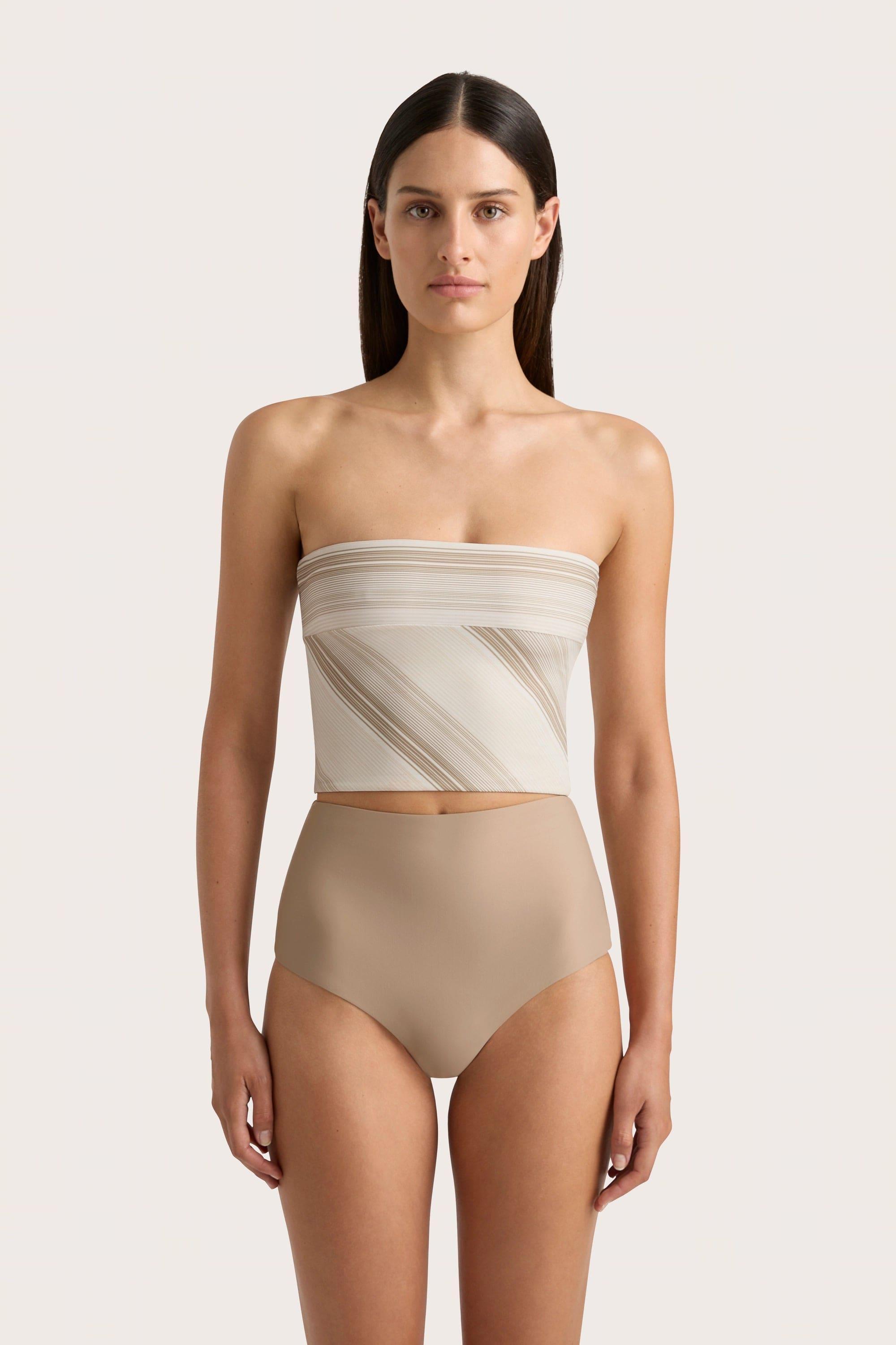 Reyes Bikini Bottom Taupe Product Image