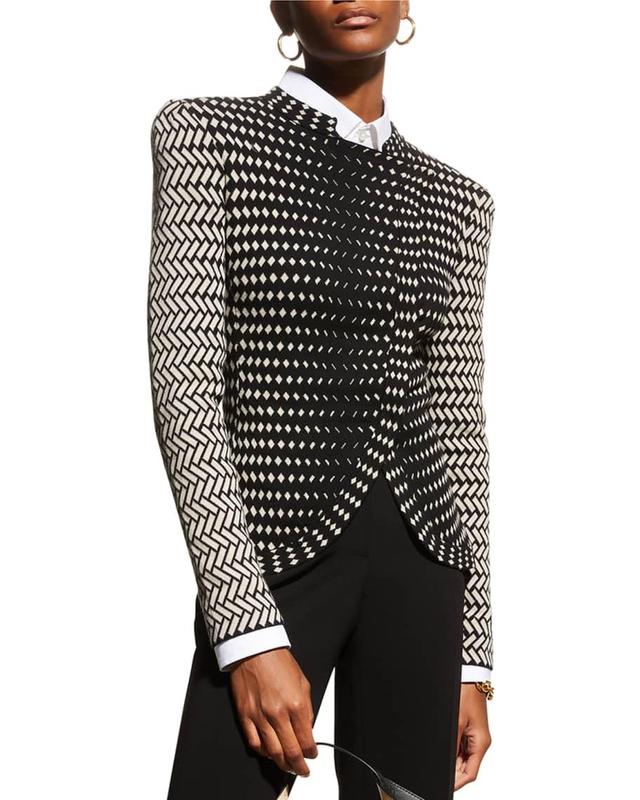 Knit Jacket w/ Asymmetrical Overlap Product Image