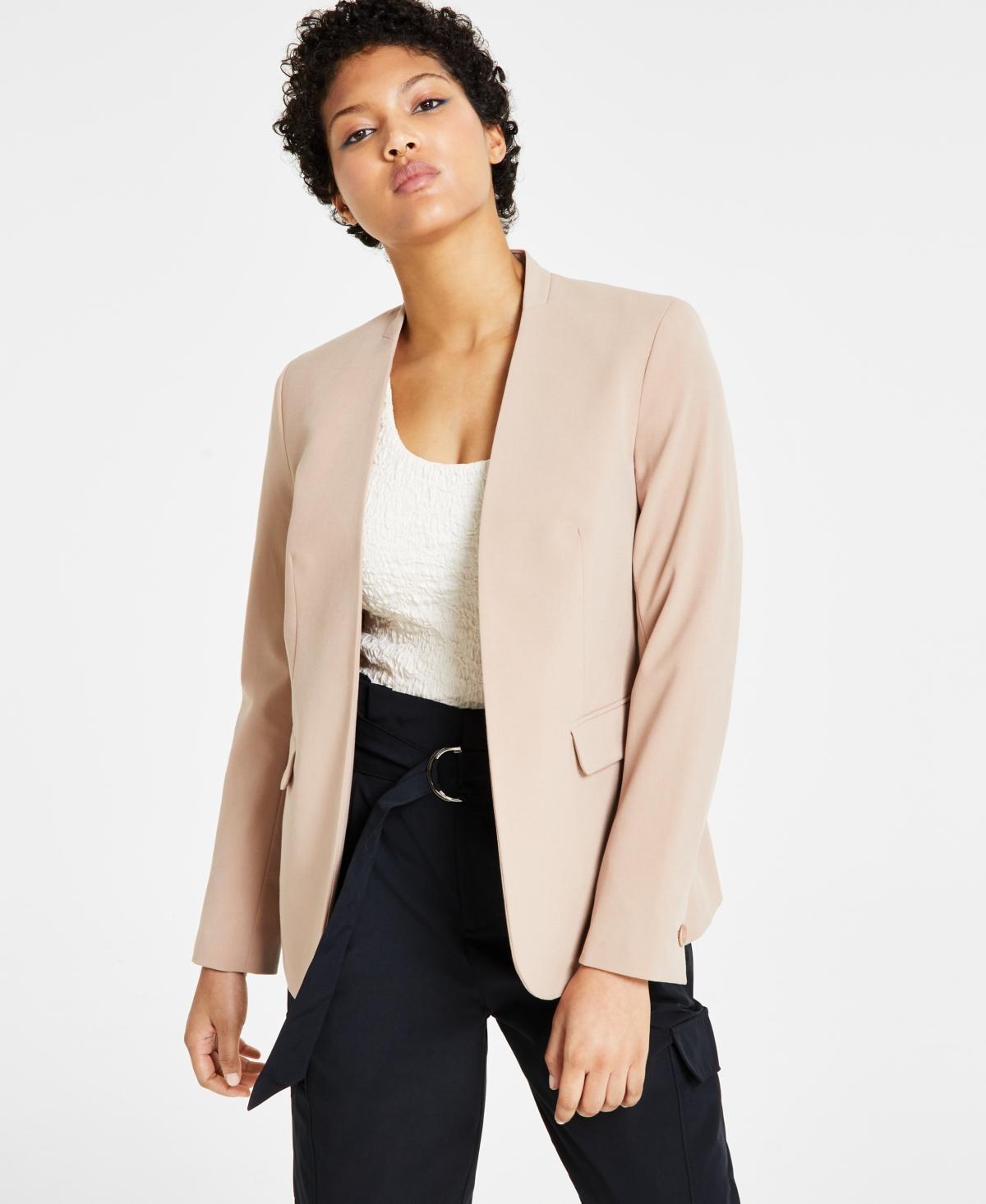 Bar Iii Womens Collarless Open-Front Blazer, Created for Macys Product Image