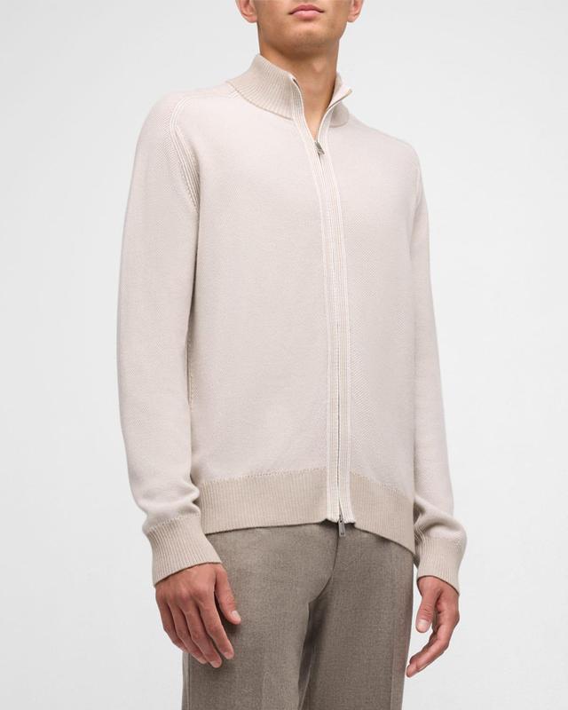 Mens Cashseta Full-Zip Sweater Product Image