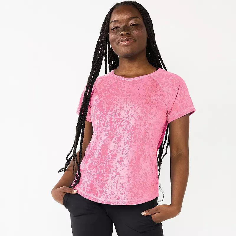 Petite Tek Gear Core Raglan Tee, Womens Product Image