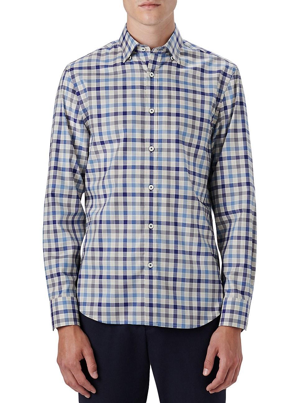 Mens Julian Plaid Woven Shaped Shirt Product Image