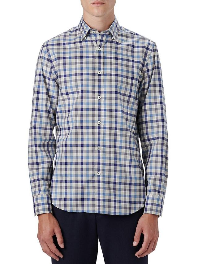 Bugatchi Classic Fit Check Button-Up Shirt Product Image