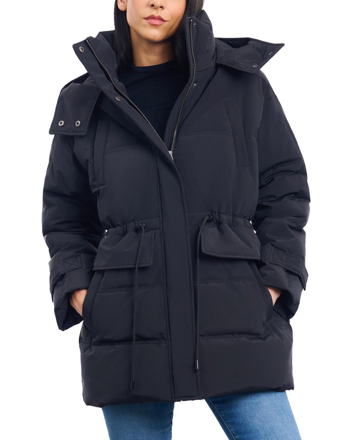 Lucky Brand Womens Oversized Hooded Anorak Puffer Coat Product Image