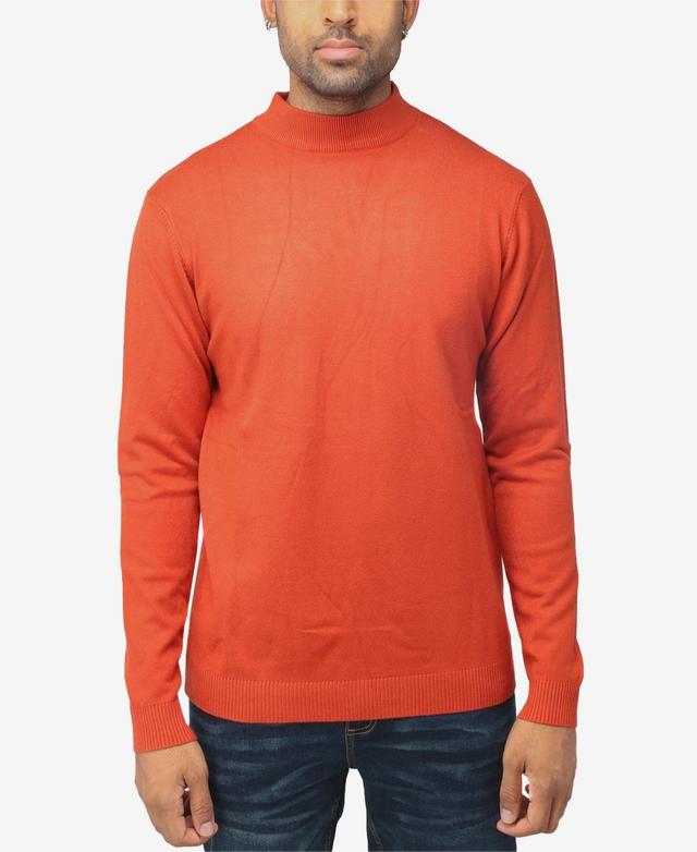 X-Ray Mens Basice Mock Neck Midweight Pullover Sweater Product Image