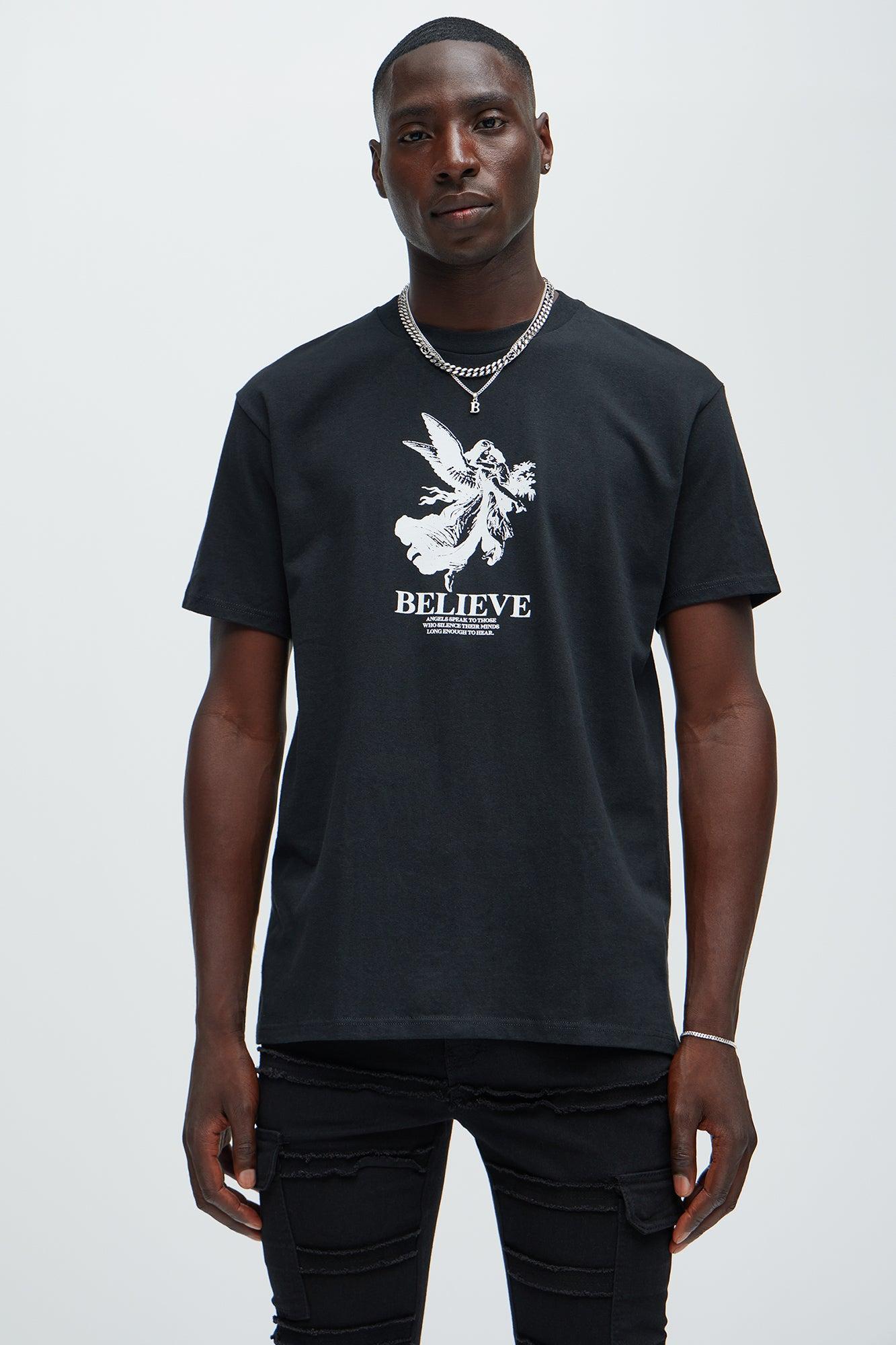 Angels Speak Short Sleeve Tee - Black Product Image