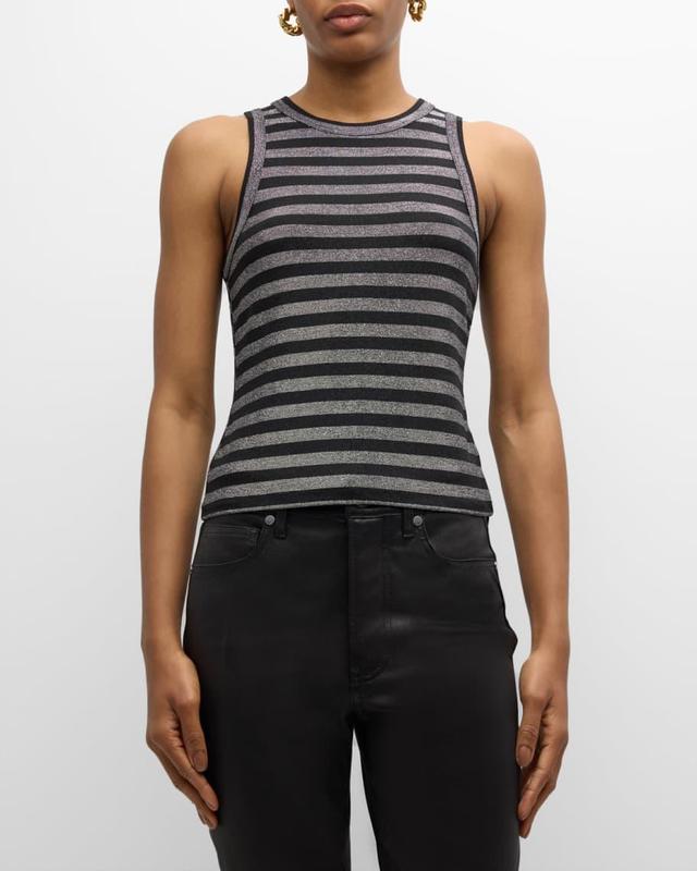 Jordyn Stripe Cropped Tank Top  Product Image