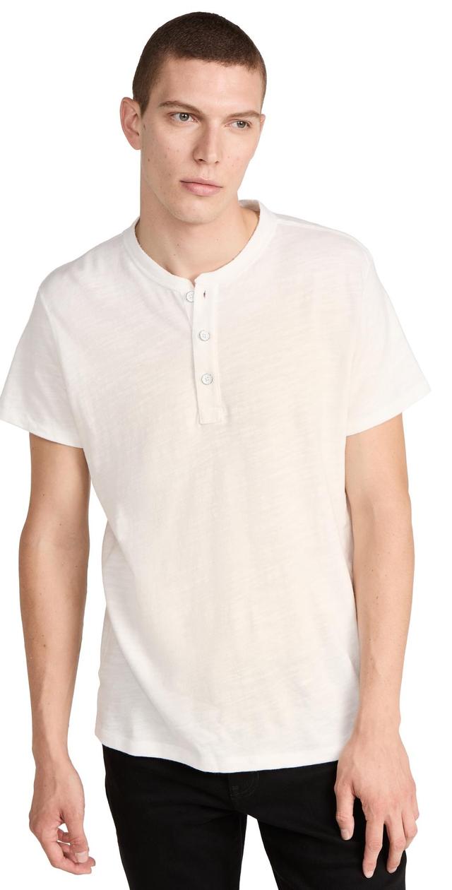 rag & bone Classic Short Sleeve Henley Product Image