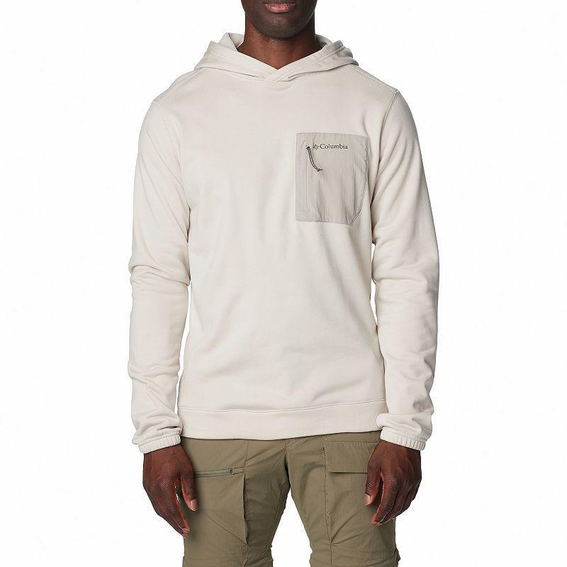 Mens Columbia Hike Hooded Fleece Pullover Lt Beige Product Image