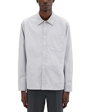 Theory Project Striped Cotton Blend Shirt Jacket Product Image