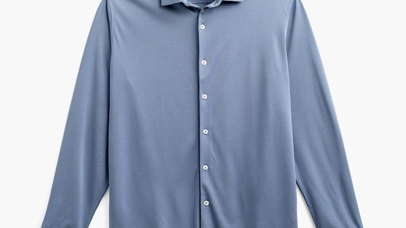 City Blue Oxford Men's Apollo Dress Shirt Product Image