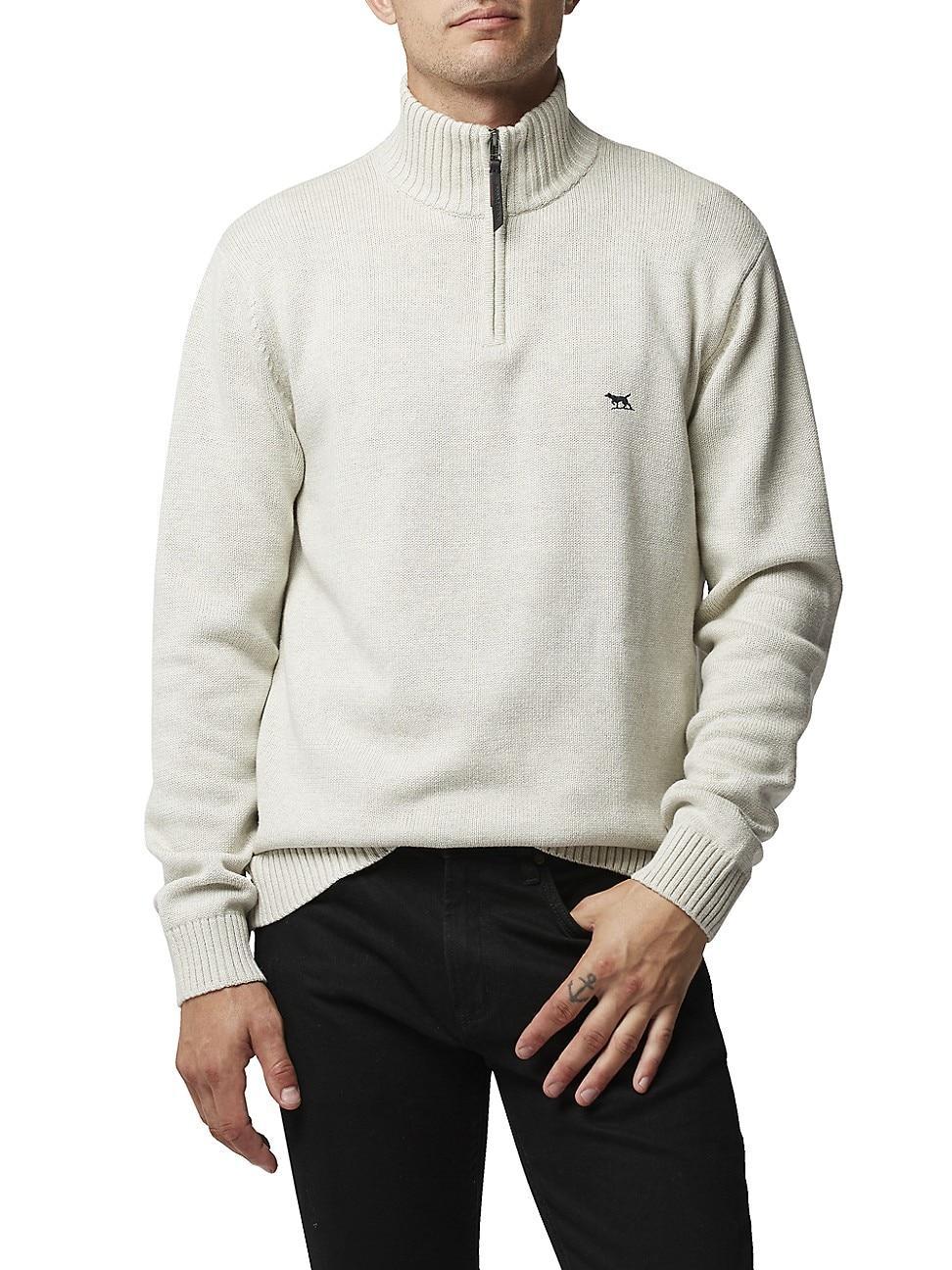 Mens Merrick Bay Half-Zip Cotton Sweater Product Image