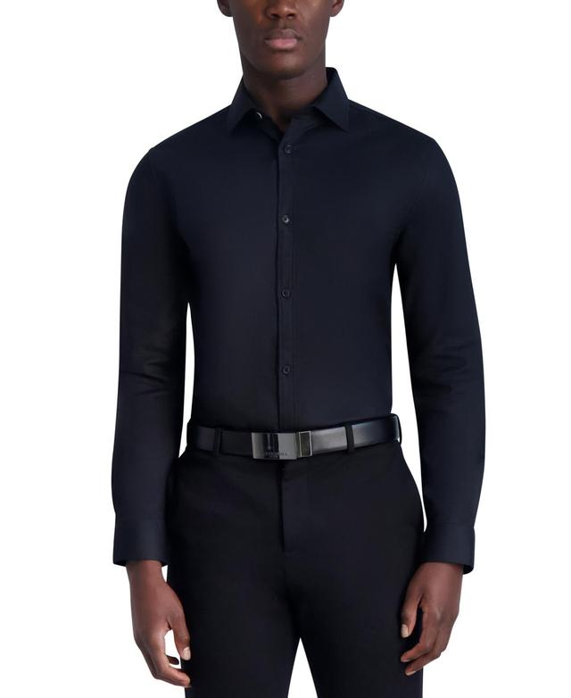 Karl Lagerfeld Paris Mens Slim-Fit Twill Woven Shirt Product Image