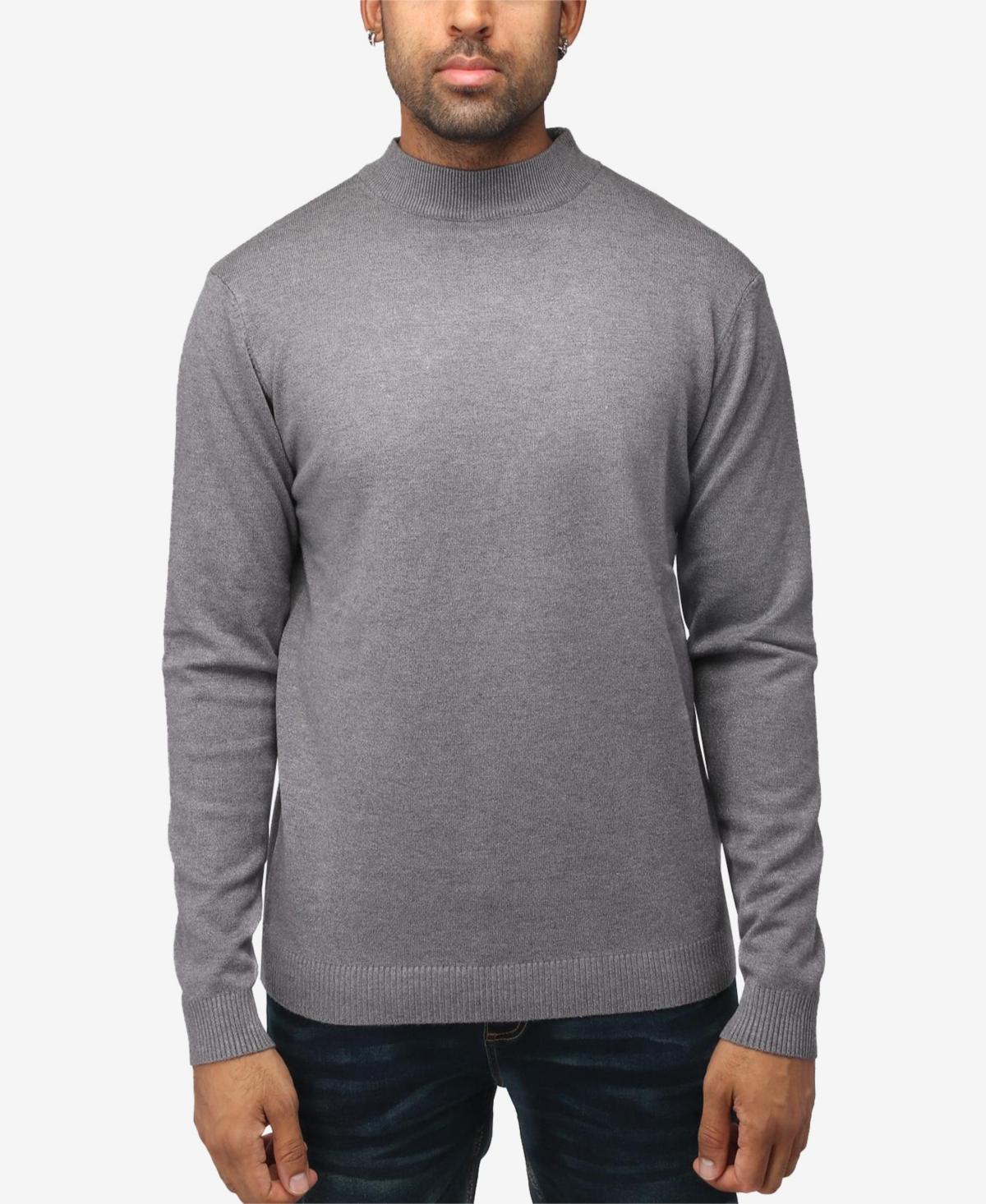 X-Ray Mens Basice Mock Neck Midweight Pullover Sweater Product Image