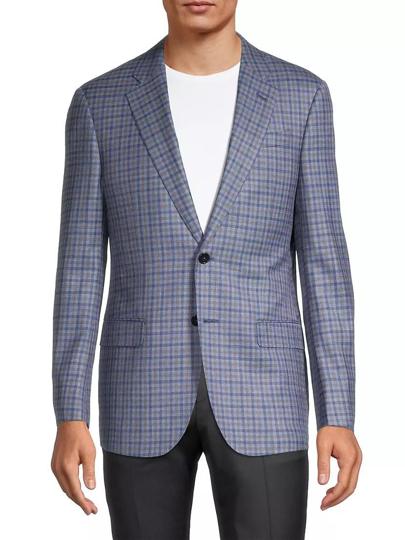 Mini Box Wool-Blend Notch-Lapel Sport Coat Product Image