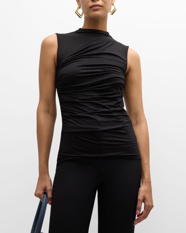 Twist Ruched-Front Jersey Tank Top Product Image