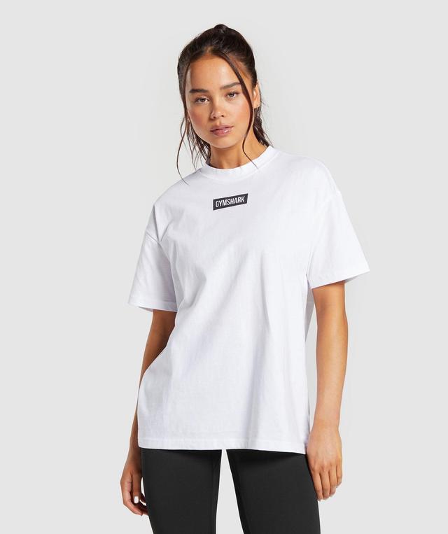 Gymshark Block Oversized T-Shirt - White Female Product Image