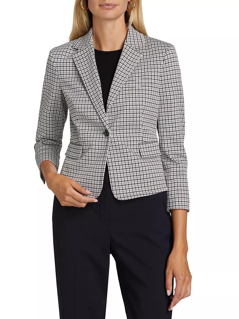 Houndstooth Micro Blazer Product Image