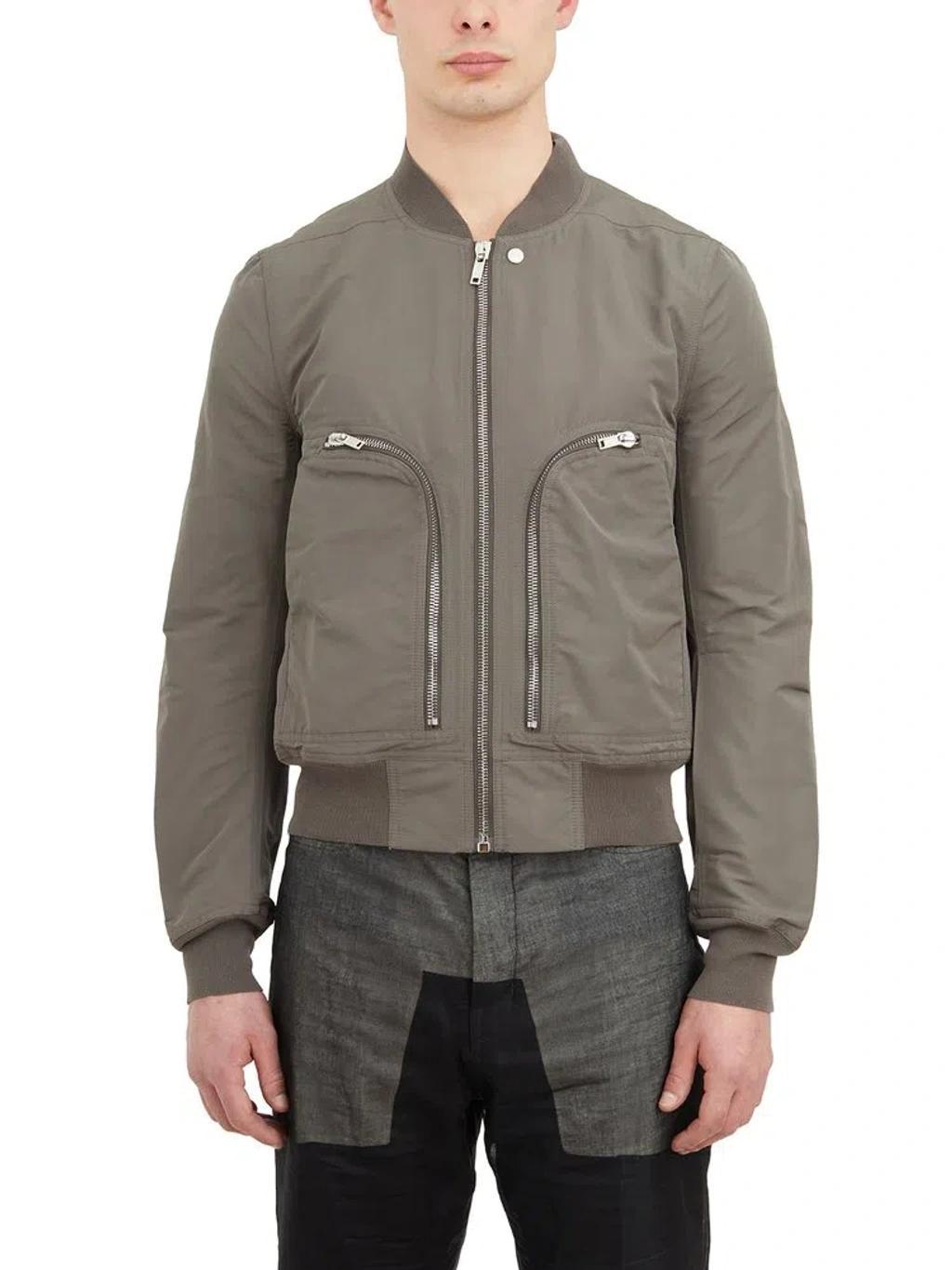 RICK OWENS Bauhaus Flight Zip In Green product image