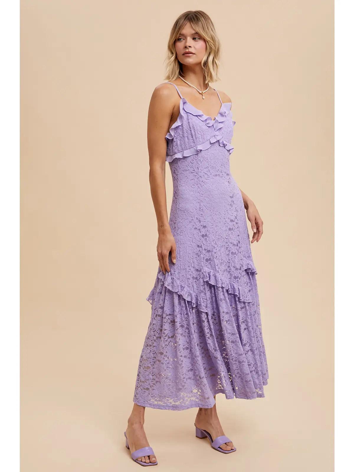 Dust Up Lavender Maxi Dress Product Image