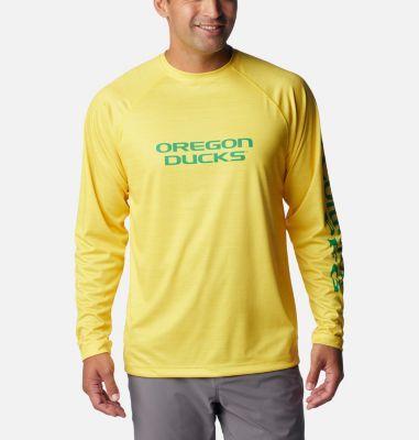 Columbia Men's Collegiate PFG Terminal Tackle Heather Long Sleeve Shirt - Oregon- Product Image