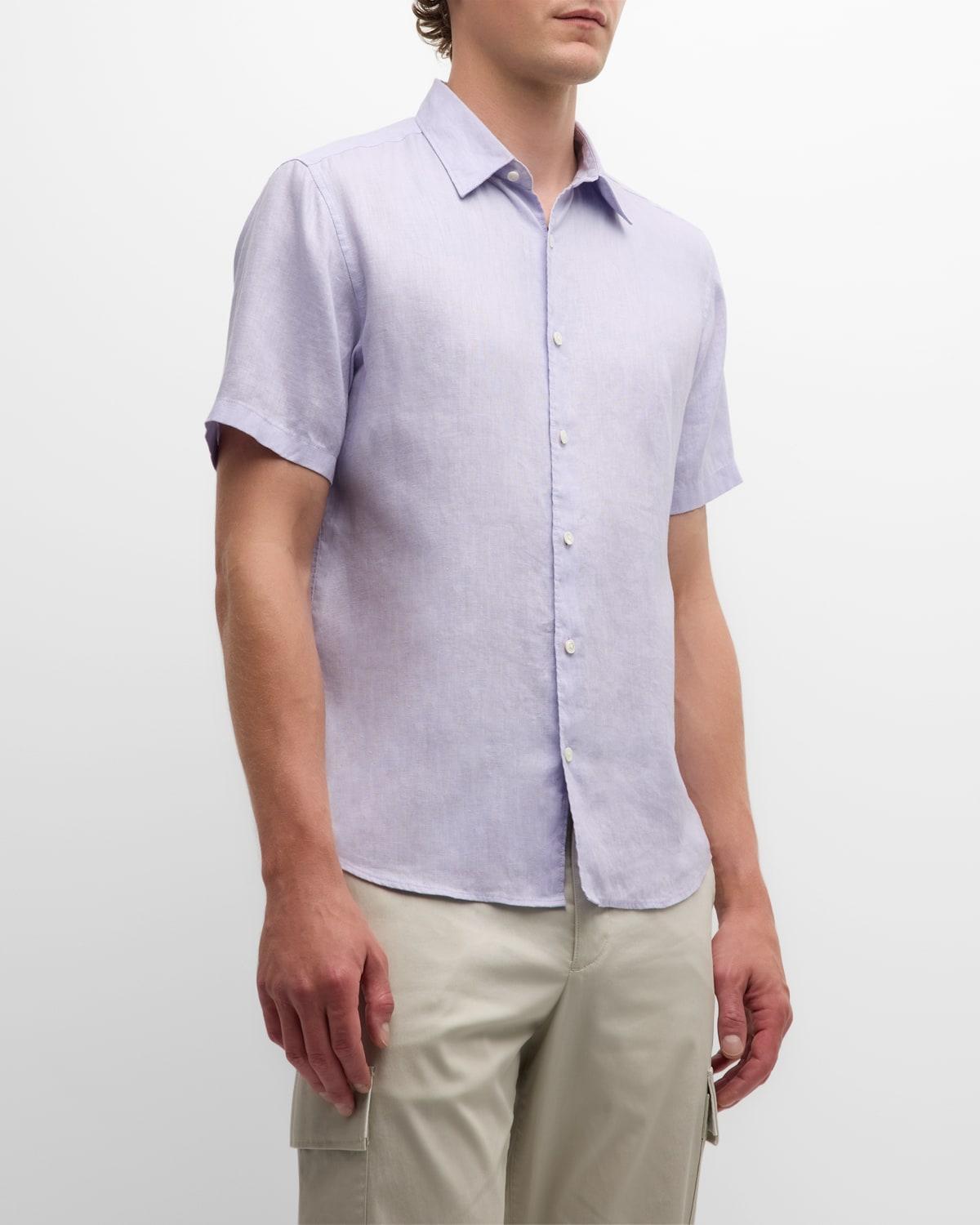 Mens Irving Linen Short-Sleeve Shirt Product Image