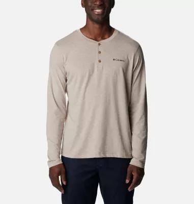 Columbia Mens Thistletown Hills Logo Graphic Long-Sleeve Tech Henley Product Image