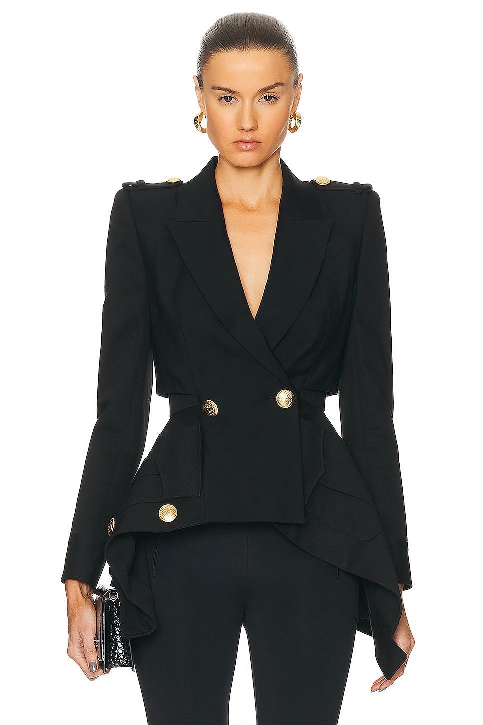 Alexander McQueen Wool Jacket Black. (also in 36, 38). Product Image