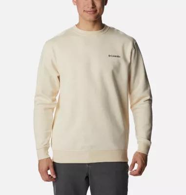 Mens Columbia Hart Mountain II Crewneck Pullover Oatmeal Grey Product Image