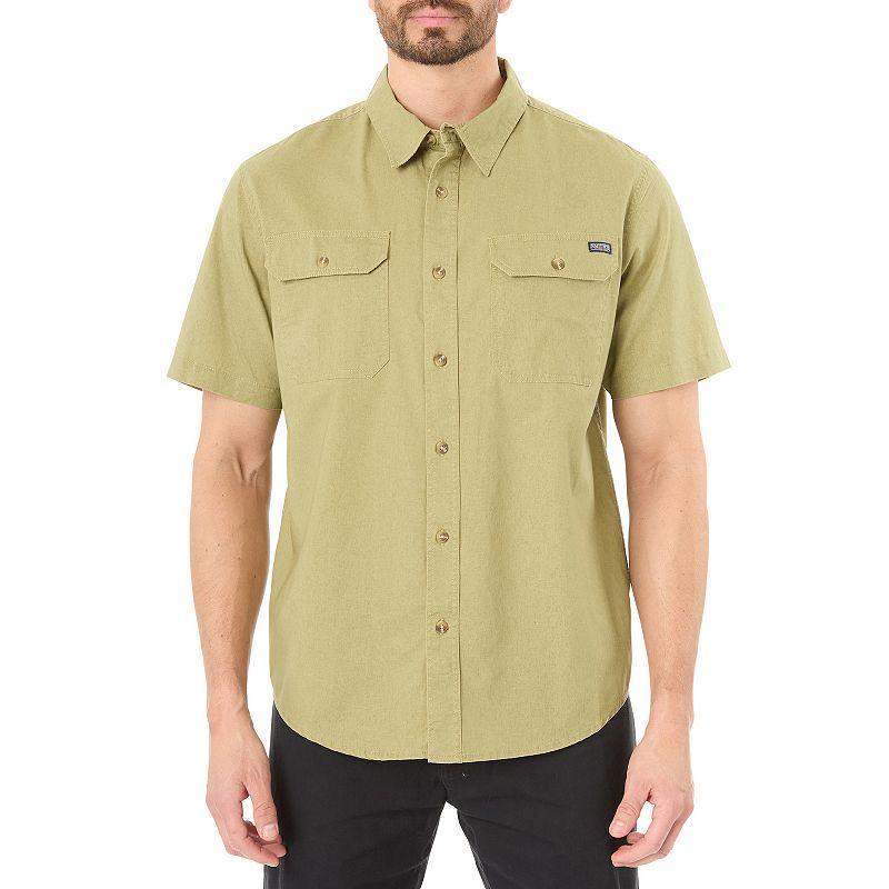 Mens Smiths Workwear Sandwashed Work Shirt, Mens Sandwashed Green Product Image