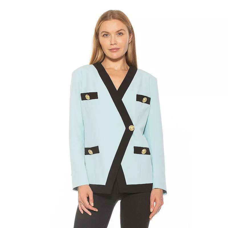 Womens ALEXIA ADMOR Emele Oversized Contrast Blazer Product Image