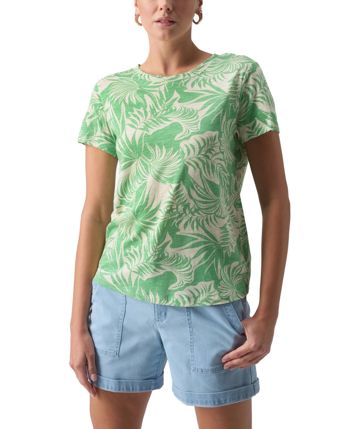 Sanctuary The Perfect Geo Print Cotton Blend Knit Top Product Image