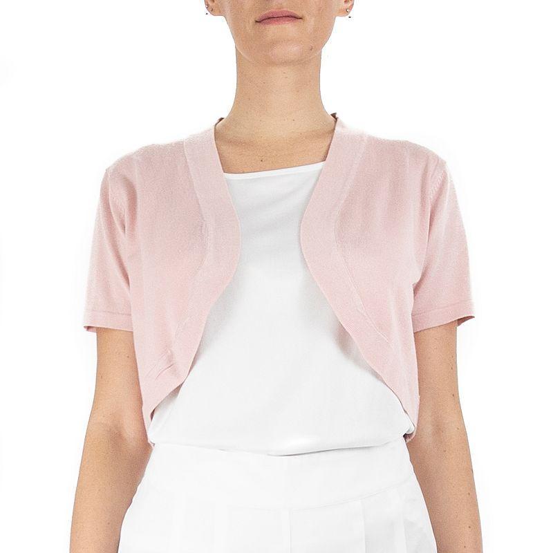 Womens Nina Leonard Open-Front Crop Bolero Product Image